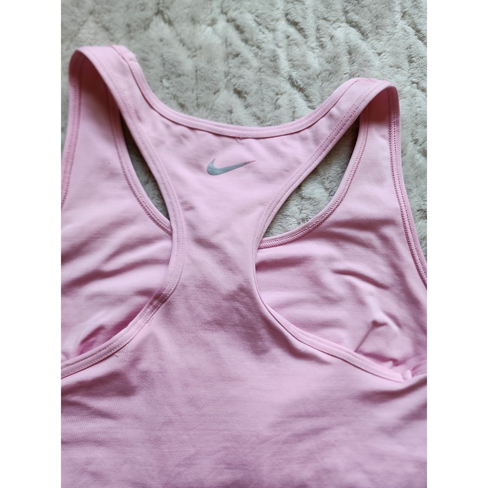 Nike FIT Racerback Pink Tank Top Womens Medium Activewear Sleeveless Gym Shirt - Picture 5 of 7